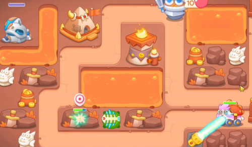 保卫萝卜4饿龙传说60关完美满星通关攻略介绍