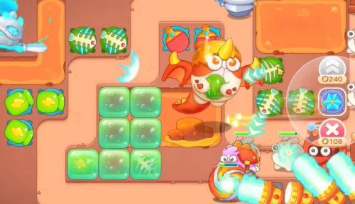 保卫萝卜4饿龙传说60关完美满星通关攻略介绍