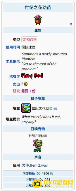 泰拉瑞亚世纪之花掉落物品 世纪之花掉率